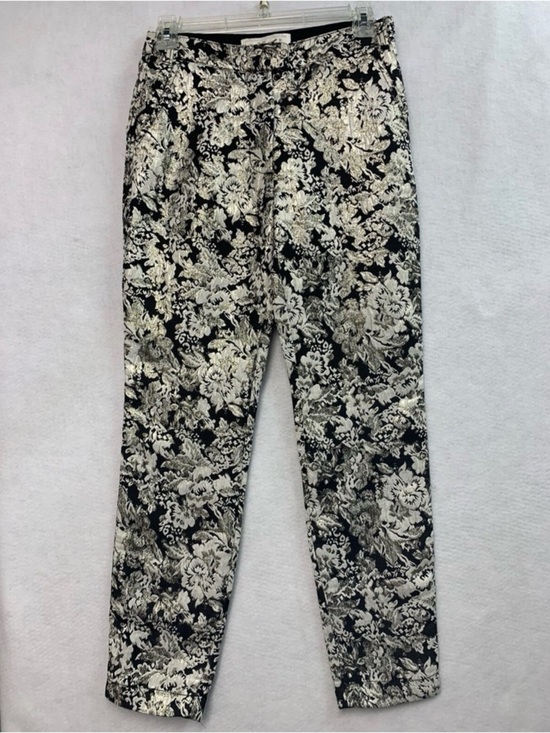 Abercrombie & Fitch Denim - Abercrombie & Fitch Black and Cream Floral Jeans Dress Pants